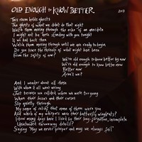 Old Enough to Know Better Lyrics 1