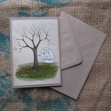 Autumn Tree card