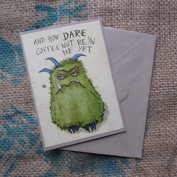 Coffee Monster card