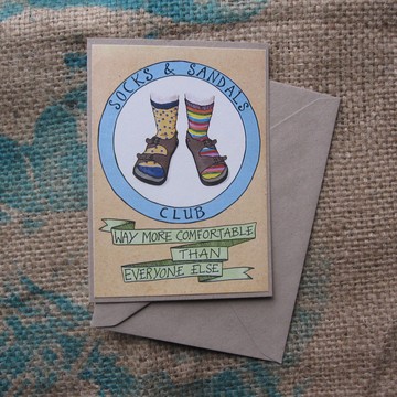Socks and Sandals Club card